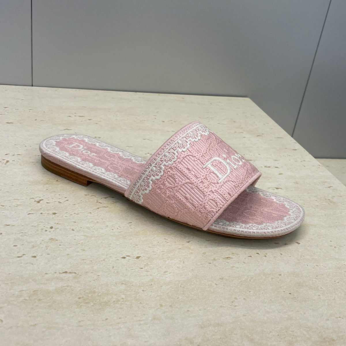EMBROIDERED LOGO JACQUARD SLIDES
