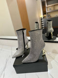CRYSTAL POINTED HEEL BOOTS