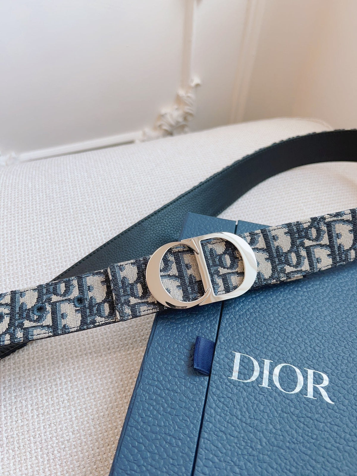 SIGNATURE CANVAS BELT – SILVER BUCKLE EDITION