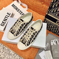 OBLIQUE MONOGRAM LOW-TOP CANVAS SNEAKERS