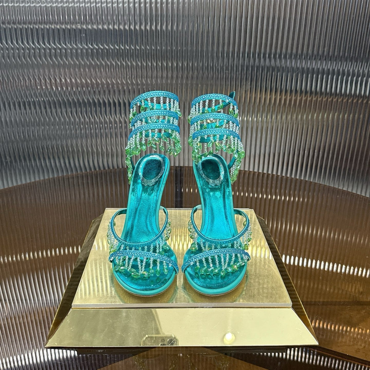 AQUA CASCADE HEELS