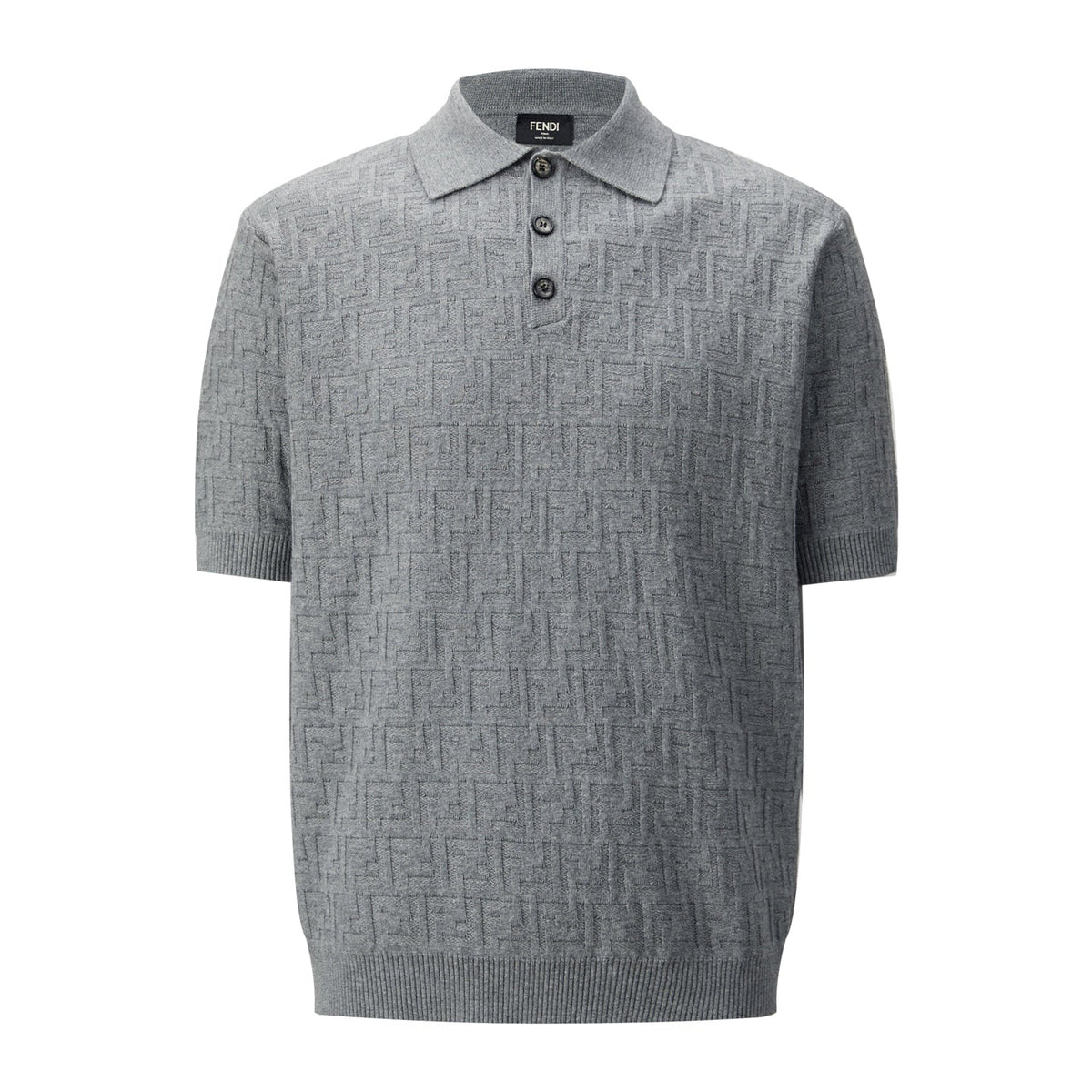 TEXTURED KNIT POLO SHIRT