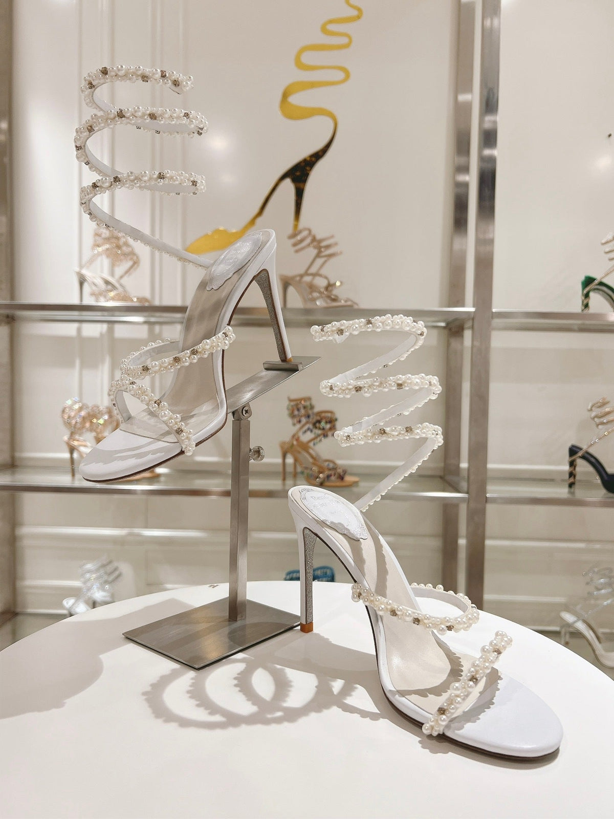 IVORY PEARL HEELS
