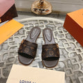 CLASSIC MONOGRAM FLAT SLIDE SANDALS