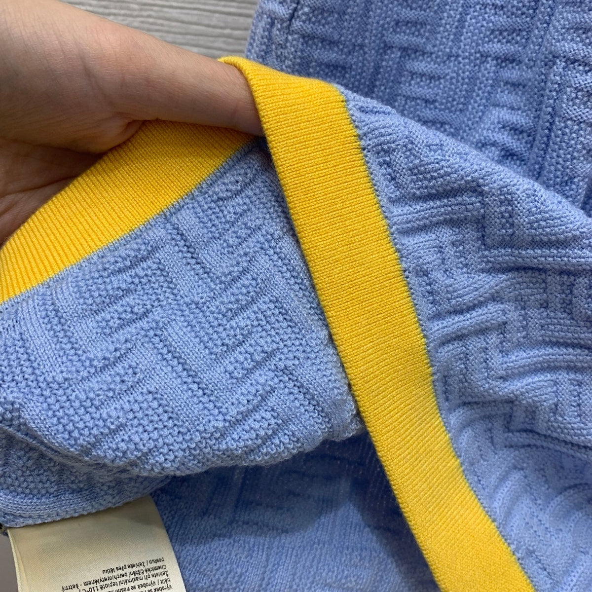 COLOR-BLOCK KNIT POLO DRESS