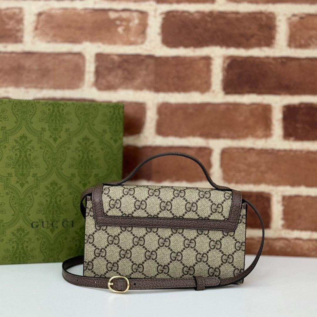 VINTAGE CANVAS TOP-HANDLE CROSSBODY BAG