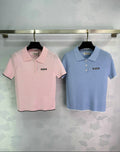 RIBBED KNIT POLO TOP