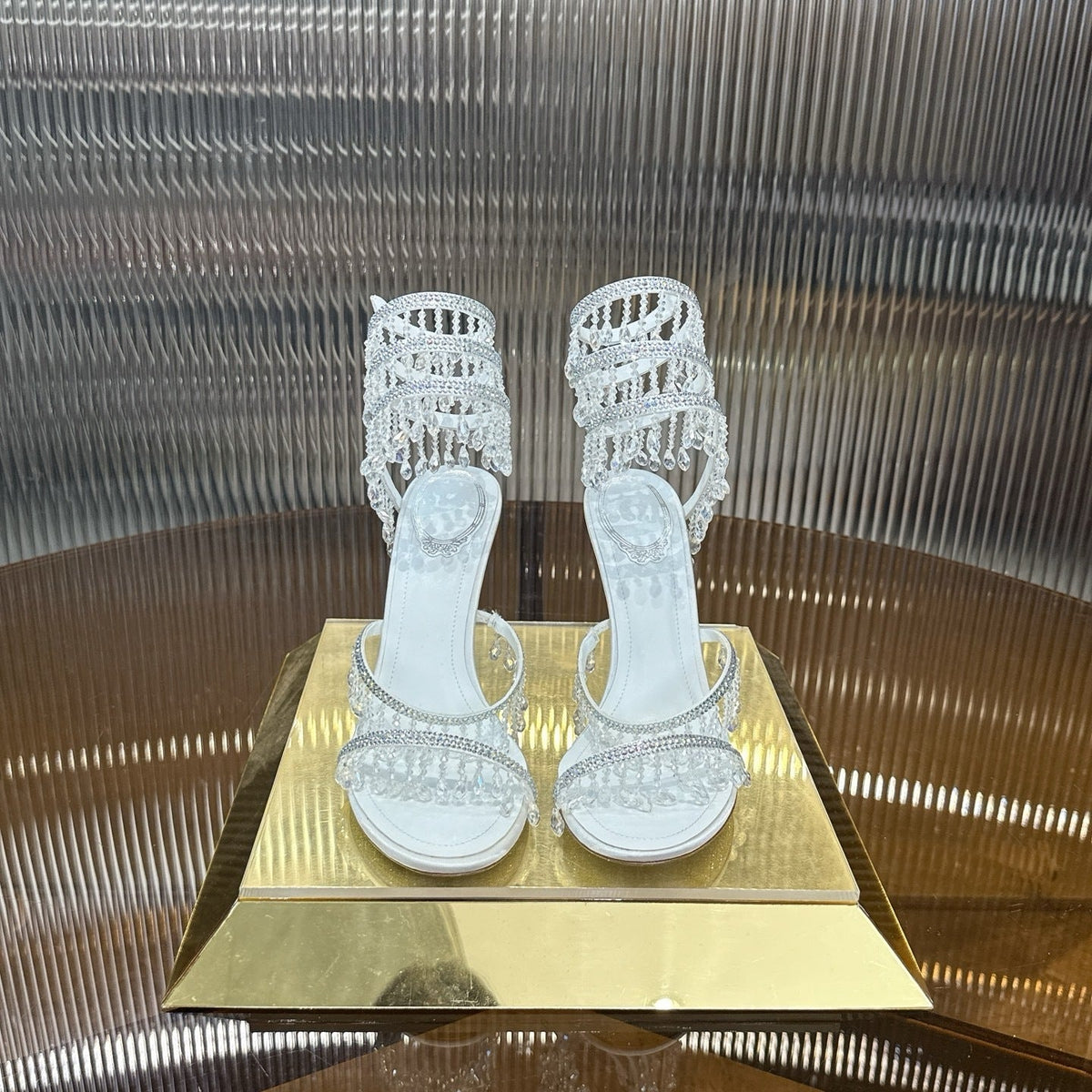 IVORY CASCADE HEELS