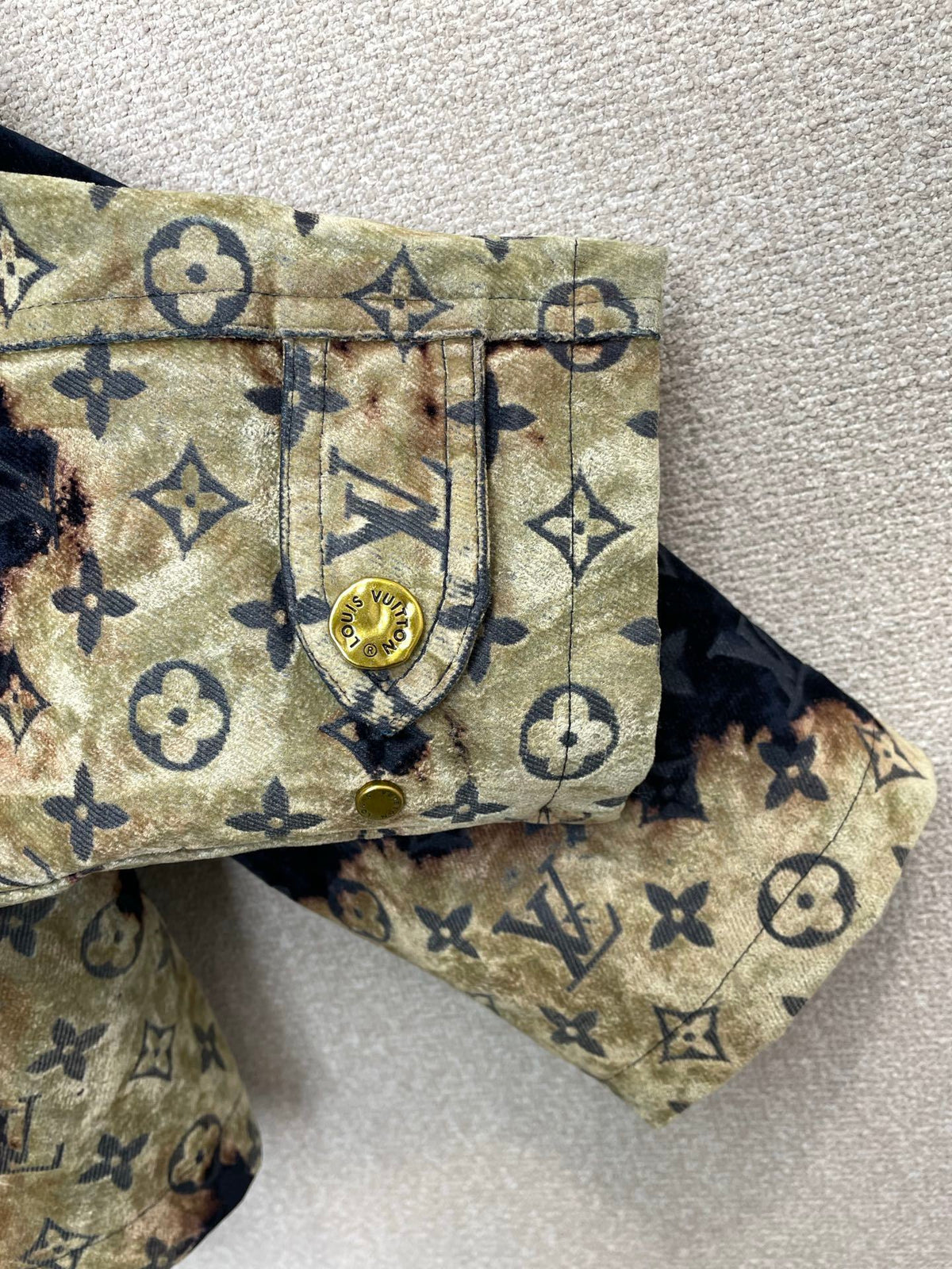 MONOGRAM WASHED DENIM JACKET & PANTS SET