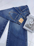 WIDE LEG VINTAGE WASH DENIM JEANS