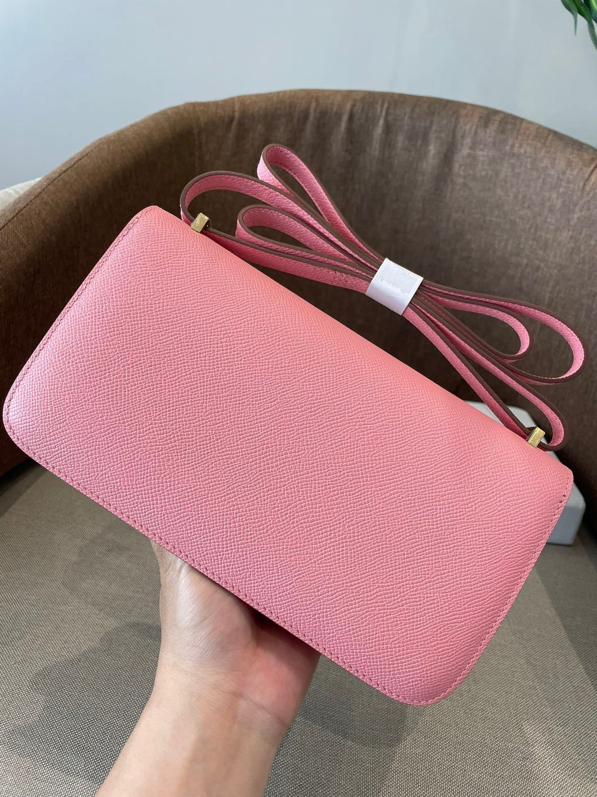 PINK STRUCTURED CROSSBODY BAG
