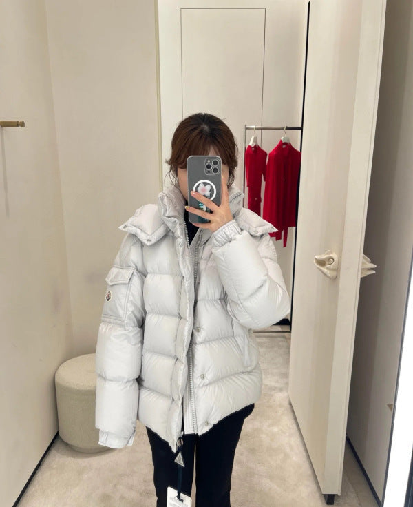 HOODED PUFFER DOWN JACKET