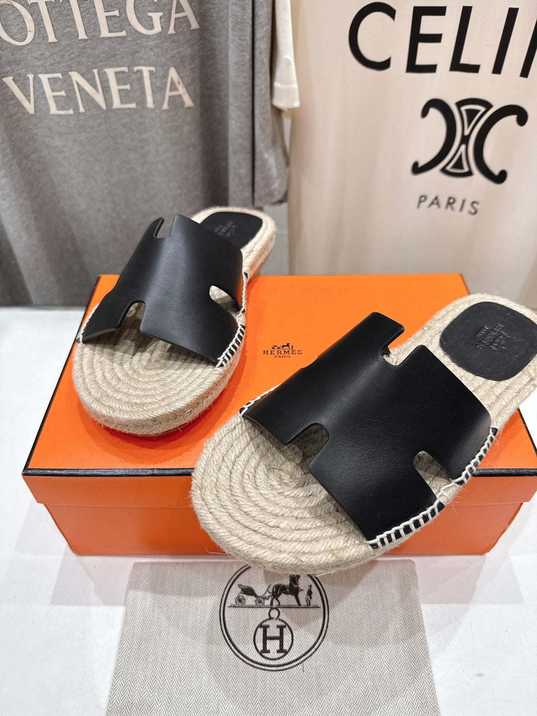 ESPADRILLE STYLE SANDALS WITH H-SHAPED UPPER