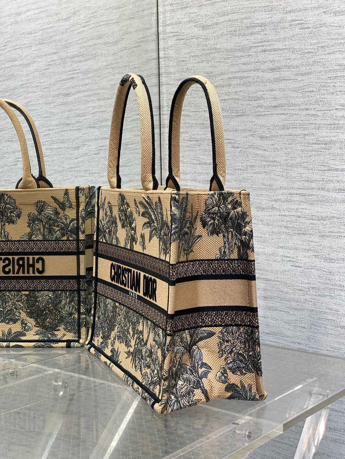 CANVAS TOTE BAG WITH BOTANICAL PRINT
