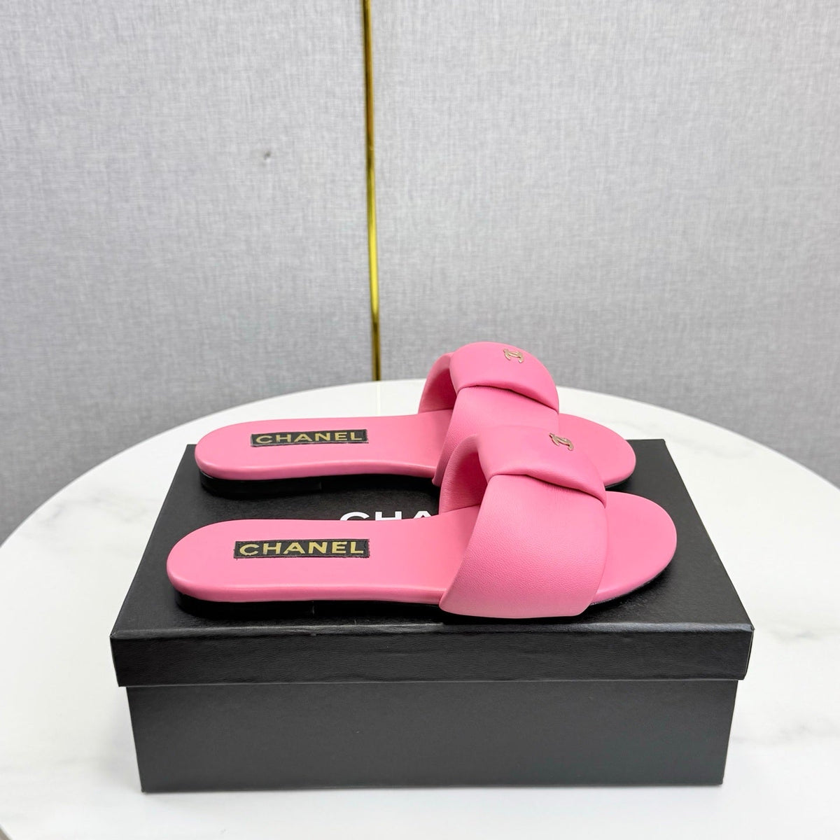PINK CASUAL SLIDE SANDALS