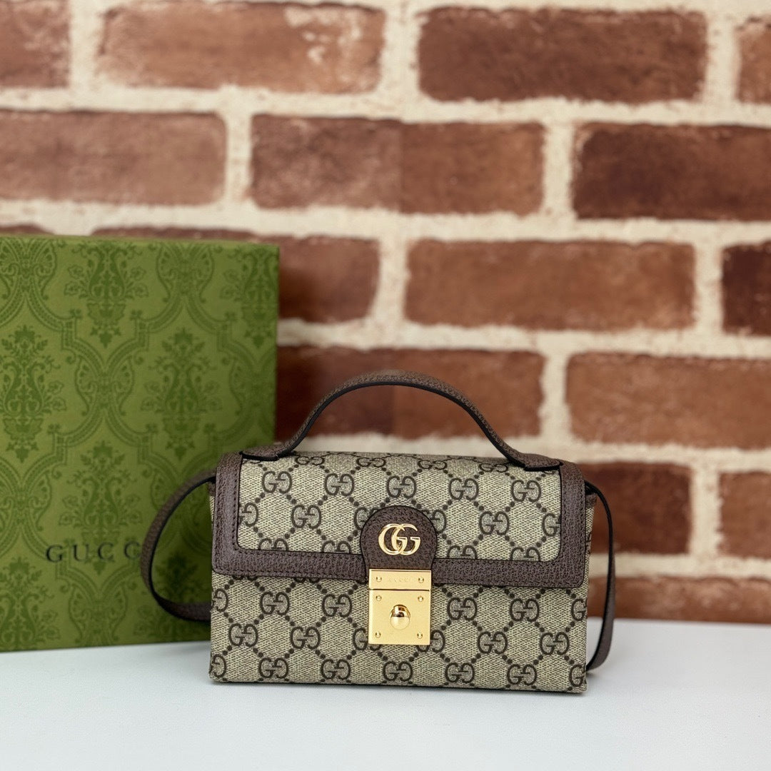 VINTAGE CANVAS TOP-HANDLE CROSSBODY BAG
