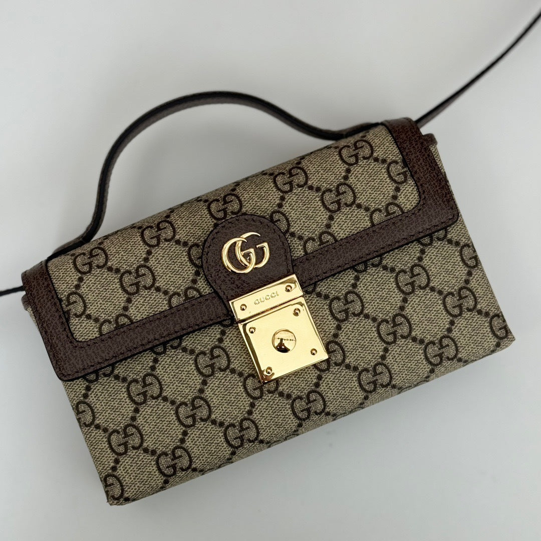 VINTAGE CANVAS TOP-HANDLE CROSSBODY BAG