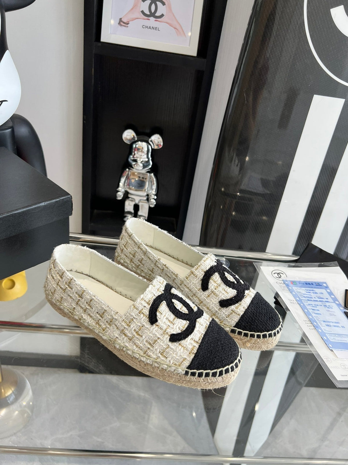CLASSIC TWEED LOGO ESPADRILLE FLATS